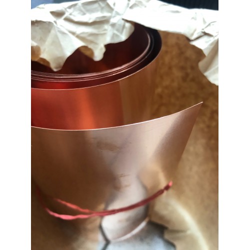 Медная рулонная фольга 0.1х40мм ДПРНМ ГОСТ 1173-2006